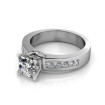 1.45CT Princess Cut Diamonds Engagement Ring , picture number 2