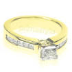 1.25CT Princess Cut Diamonds Engagement Ring , picture number 1