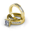 Diamond Bridal Set with 2.80CT Princess Cut Diamonds , picture number 2