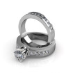 Diamond Bridal Set with 2.60CT Round and Princess Cut Diamonds , picture number 2