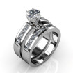 Diamond Bridal Set with 2.35CT Round and Princess Cut Diamonds , picture number 1