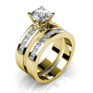 Diamond Bridal Set with 2.15CT Princess Cut Diamonds , picture number 1
