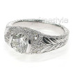 1.40CT Round Cut Diamonds Engagement Ring , picture number 1