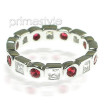 1.65CT Round and Princess Cut Diamonds and Rubies Eternity Band , picture number 0