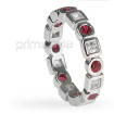 1.65CT Round and Princess Cut Diamonds and Rubies Eternity Band , picture number 1