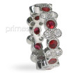 1.90CT Round Cut Diamonds and Rubies Eternity Band , picture number 1