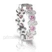 1.90CT Round Cut Diamonds and Pink Sapphires Eternity Band , picture number 1
