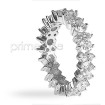 3.60CT Round Cut Diamonds Eternity Band , picture number 1