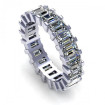 5.20CT Emerald Cut Diamonds Eternity Band , picture number 2