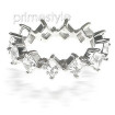 4.20CT Princess Cut Diamonds Eternity Band , picture number 2