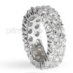 7.20CT Round Cut Diamonds Eternity Band , picture number 1