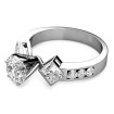 2.20CT Round and Princess Cut Diamonds Engagement Ring , picture number 1