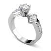1.75CT Round and Princess Cut Diamonds Engagement Ring , picture number 0