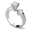 1.75CT Princess and Round Cut Diamonds Engagement Ring , picture number 0