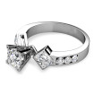 1.75CT Princess and Round Cut Diamonds Engagement Ring , picture number 1