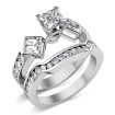 2.00CT princess and round Cut Diamond Bridal Set , picture number 0