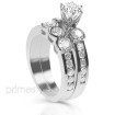 2.30CT Round Cut Diamonds Engagement Ring and Wedding Band , picture number 1