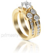 2.95CT Round Cut Diamonds Engagement Ring and Wedding Band , picture number 1