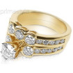 2.30CT Round Cut Diamonds Engagement Ring and Wedding Band , picture number 0