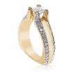 1.55CT Princess and Round Cut Diamonds Engagement Ring , picture number 1