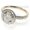 1.35CT Round Cut Diamonds Engagement Ring , picture number 1