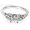 1.00CT Princess and Round Cut Diamonds Engagement Ring , picture number 2