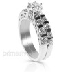 Bridal Set with A Total 1.90CT Round Cut Diamonds , picture number 1