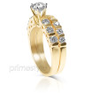 Bridal Set with A Total 2.10CT Round Cut Diamonds , picture number 1