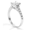 1.25CT Princess and Round Cut Diamonds Engagement Ring , picture number 1