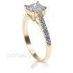 1.05CT Princess and Round Cut Diamonds Engagement Ring , picture number 1