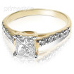 1.05CT Princess and Round Cut Diamonds Engagement Ring , picture number 2