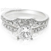 1.35CT Bridal Set with Princess and Round Cut Diamonds , picture number 0