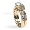 1.55CT round Diamond Bridal Set , picture number 2