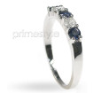 1.00CT Round Cut Diamond and Sapphires Wedding Band , picture number 1