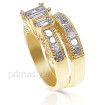 4.10CT Diamond Bridal Set - Beautiful Emerald and Princess Cuts , picture number 1