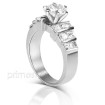 1.65CT Round and Princess Cut Diamonds Engagement Ring , picture number 1