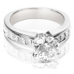 1.90CT Round and Princess Cut Diamonds Engagement Ring , picture number 0