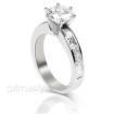 1.70CT Round and Princess Cut Diamonds Engagement Ring , picture number 1