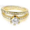 Incredible Diamond Bridal Set with Over 100 Round Cut Diamonds and 2.00CT Weight , picture number 2