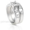 Elegant 1.75CT Princess Cut Diamond Bridal Set , picture number 1