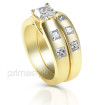 Elegant 1.75CT Princess Cut Diamond Bridal Set , picture number 1