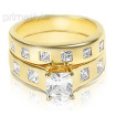 Elegant 1.75CT Princess Cut Diamond Bridal Set , picture number 2