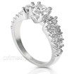 1.95CT Round and Princess Cut Diamonds Engagement Ring , picture number 1