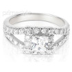 1.25CT princess and round Cut Diamonds Engagement Ring , picture number 2