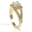 1.25CT princess and round Cut Diamonds Engagement Ring , picture number 1