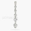 14KT White Gold 1.40CT Diamonds (VS2-SI1 Clarity) Diamond Journey Pendant. , picture number 1