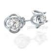 Platinum Setting Diamond Stud Earrings Of 0.80CT Total Weight , picture number 2