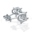 Platinum Setting Diamond Stud Earrings Of 0.50CT Total Weight , picture number 1