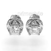 Princess Cut 1.20CT Weight 14KT White Gold Diamond Stud Earrings , picture number 1