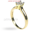 18KT Yellow Gold Emerald Cut Solitaire Ring , picture number 1